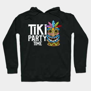 Adorable & Cute Tiki Party Time Island Luau Themed Hoodie